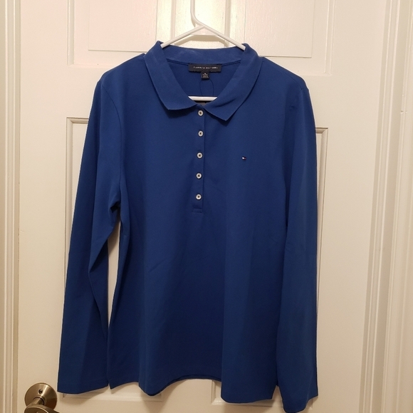Tommy Hilfiger Other - NWT Tommy Hilfiger Blue L/S Polo Shirt Size XL, Ret. $44.99